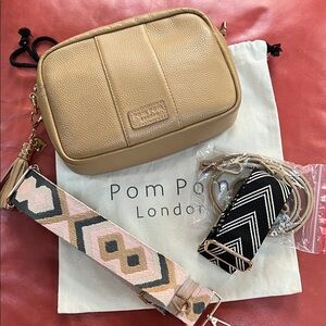 Pom Pom London Tan City Bag